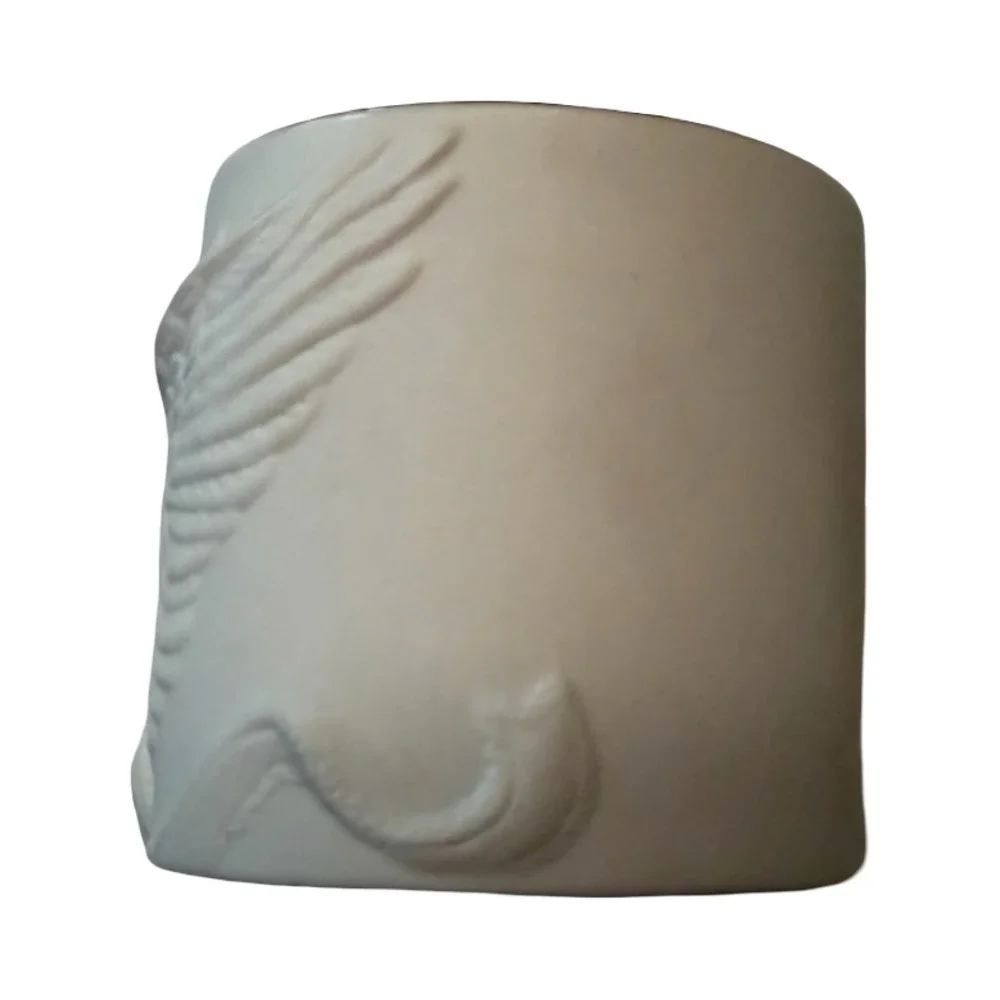 Lenox Radiant Light Dove Votive Porcelain Tea Light Holder White Gold Rim 853732